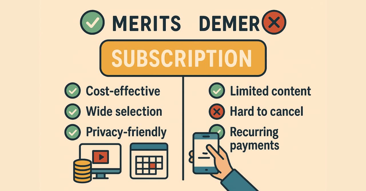 FANZAのサブスクのメリットとデメリット